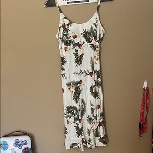 Floral Print Spaghetti Strap Dress